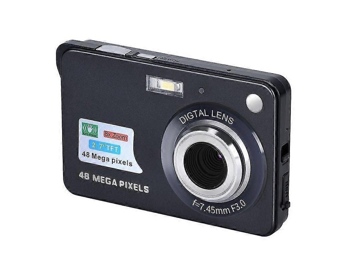 Câmera Digital Hd com Tela de Vídeo, Filmadora Anti vibração e Mini Câmera de 2,7 Polegadas. TAISHENGDA
