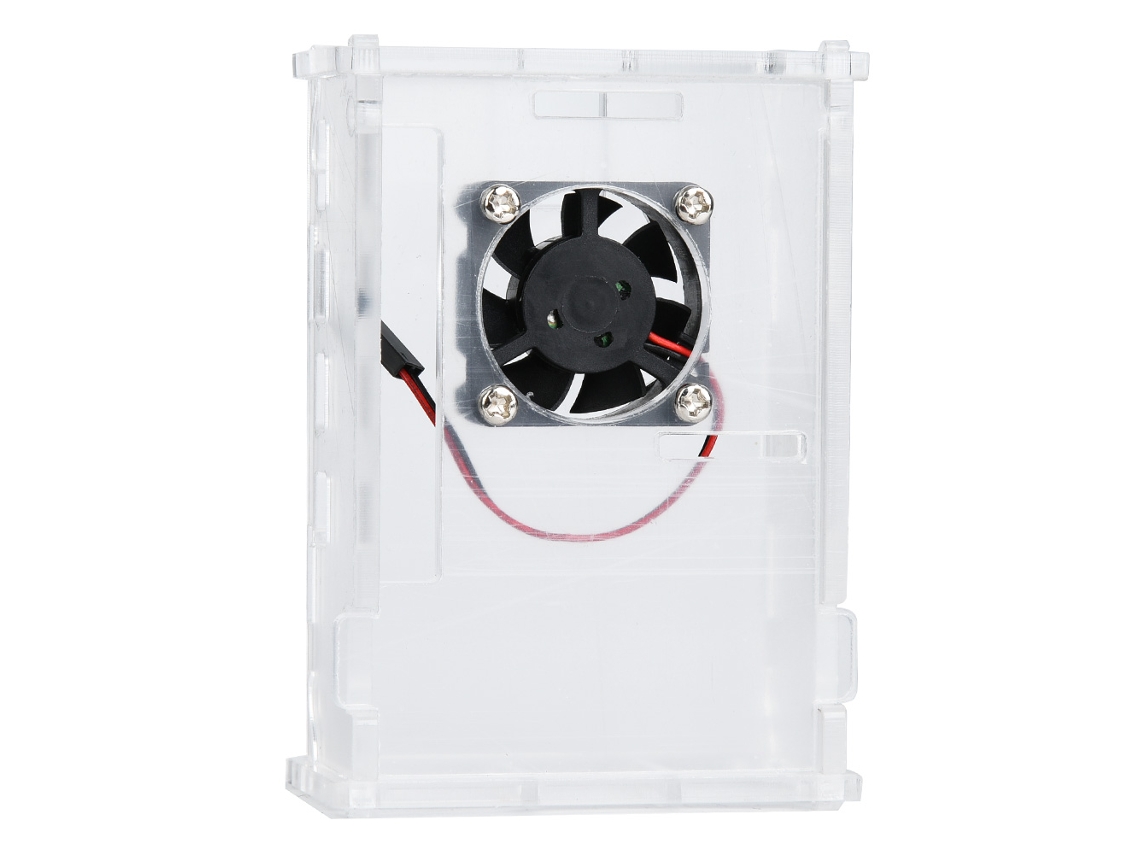 Caixa Enclosure Raspberry Pi 4 B com Dissipação e Ventoinha