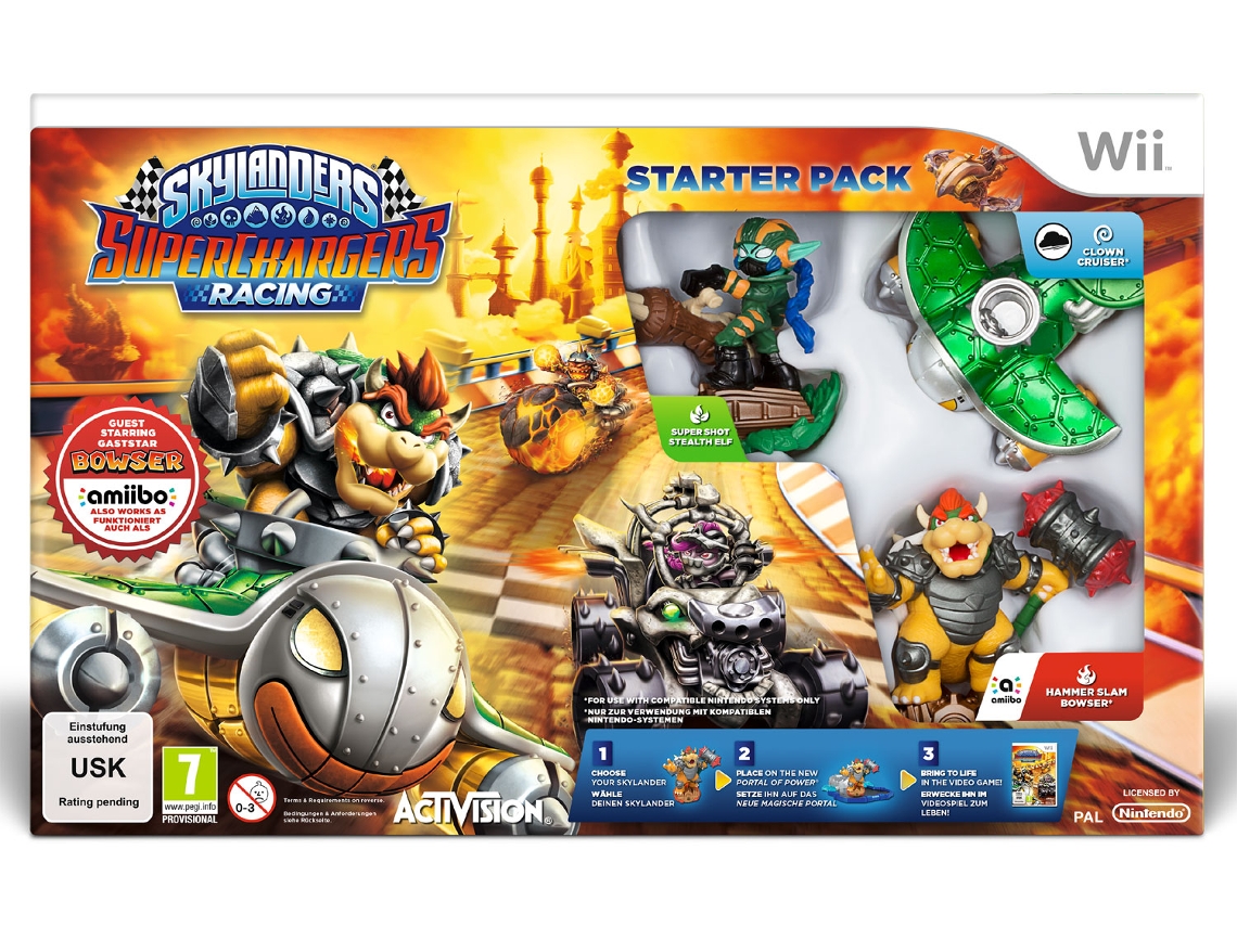 Jogo Nintendo Wii Skylanders Superchargers Racing - Starter Pack