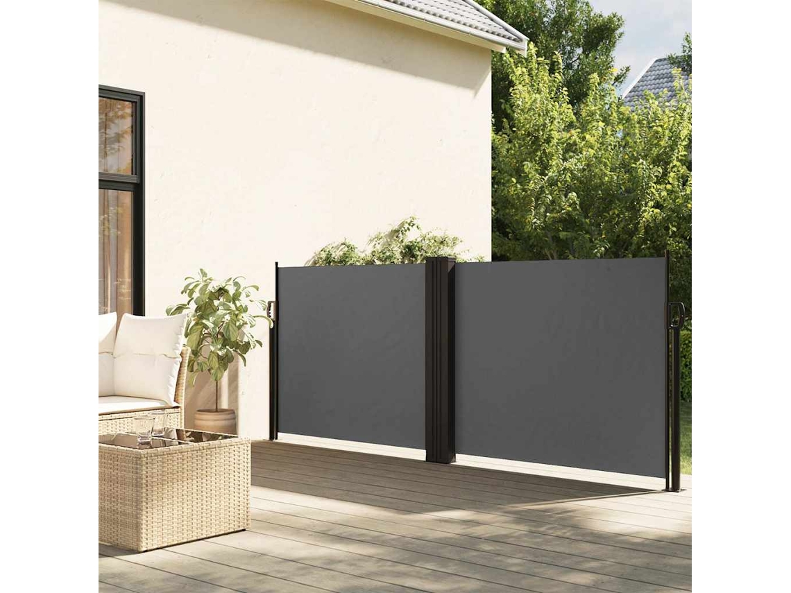 Vidaxl Toldo Lateral Retrátil 120x600 Cm Antracite