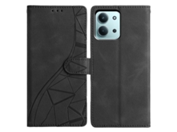 Capa Tipo Carteira Tkdaddy Para Xiaomi Redmi 15c 4g (global) (171 Mm) / Poco C85 4g Com Suporte Triangular Impresso, Capa De Couro Flip Preta