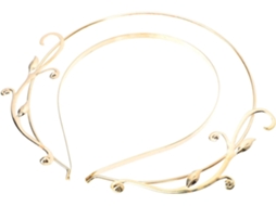 Tiara Decorativa Em Liga Dourada, Elegante E Durável.