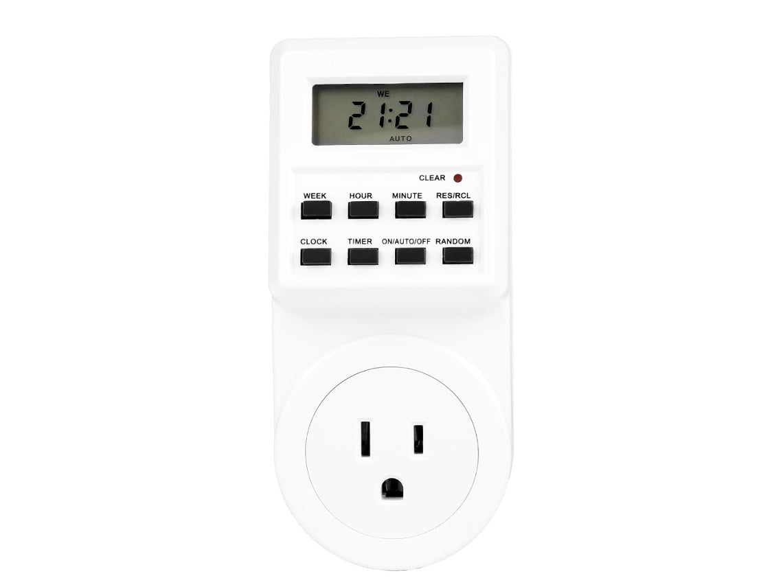 Interruptor Digital Semanal Programável com Timer LCD e Bateria Recarregável S/MARCA