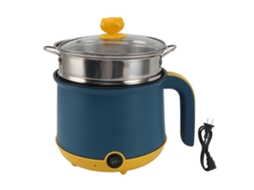 Panela Elétrica 1.8l 600w Aço Inoxidável Antiaderente Tampa Transparente Eu Plug
