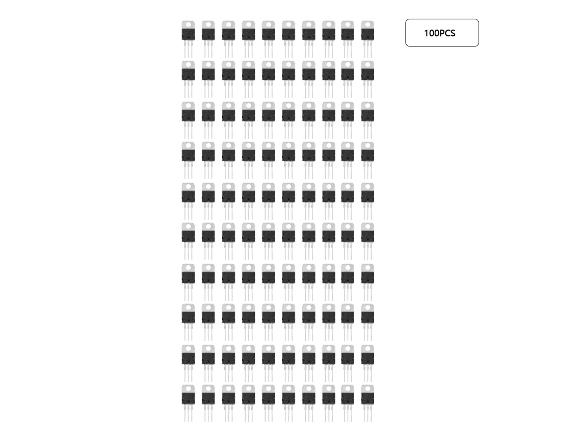 100 Reguladores de Voltaje Positivos LM317T 1.25-37v 1.5a | S/MARCA