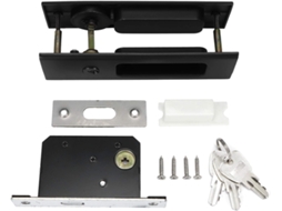 Conjunto De Fechadura Para Porta Correr Hyuduo, Puxador De Porta Banheiro Em Liga Zinco Para Portas 1, 4a 1, 6 Polegadas