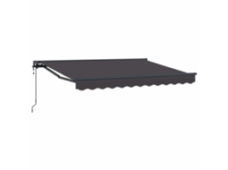 Vidaxl Toldo Retrátil Elétrico Antracite 3,5 X 2 M