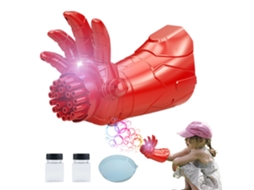 Mali pistola de Bolhas Elétrica com Luz Inspirada em Filmes Máquina de Bolhas Automática Brinquedo para Crianças Presente