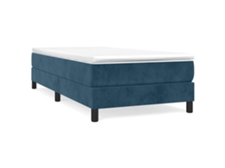 Box Spring Bed Frame, Box Spring Bed Frames Vidaxl Azul Veludo (80 X 200 Cm)