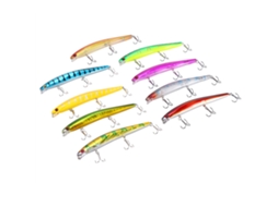 Lure Bait (imitation Hard Bait, Three Anchor Hooks) Plastic Short Mouth Minnow 13cm 13.9g Pack Of Nine