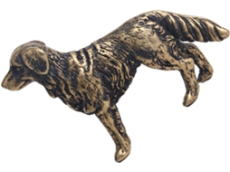 Estátua Cachorro Cobre Portátil Decoração Ornamento Elegante Escritório Escultura Decorativa Feita Leve Casa À GOKOCO