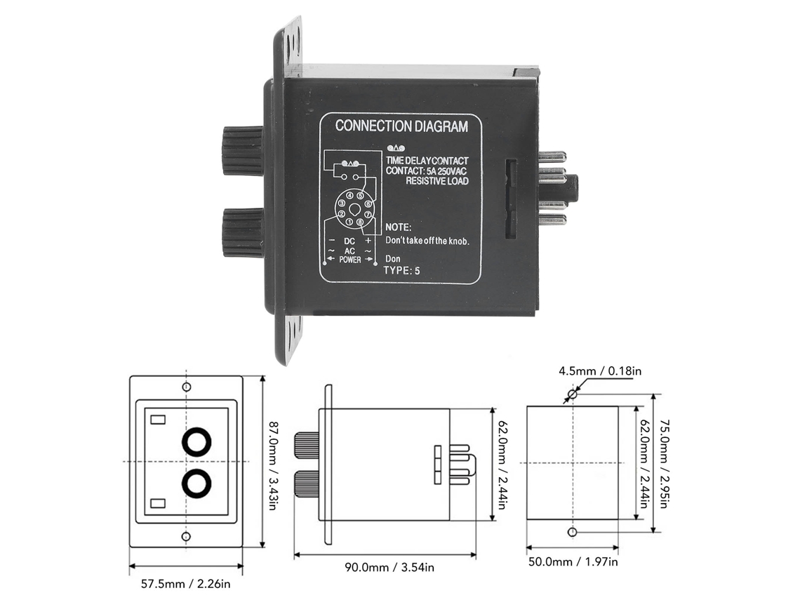 Relé De Atraso Do Ciclo Berm: Anti-interferência, Baixo Consumo, Timer Duplo, Ac220v