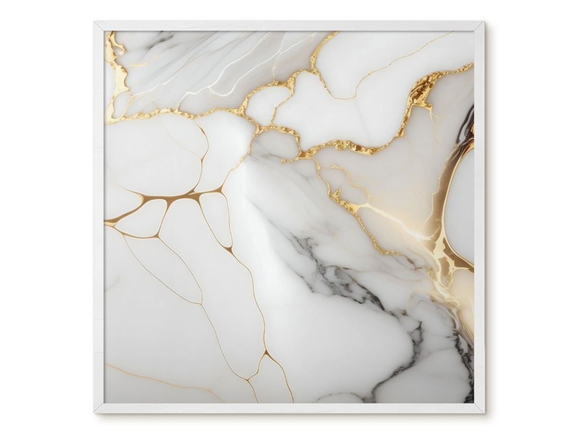 Magnetic Glass Board Marble Elegance For The Hall Espelharte (50x50 Cm)