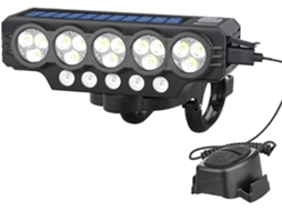Farol Para Bicicleta Recarregável Via Usb Com Buzina E Luz De