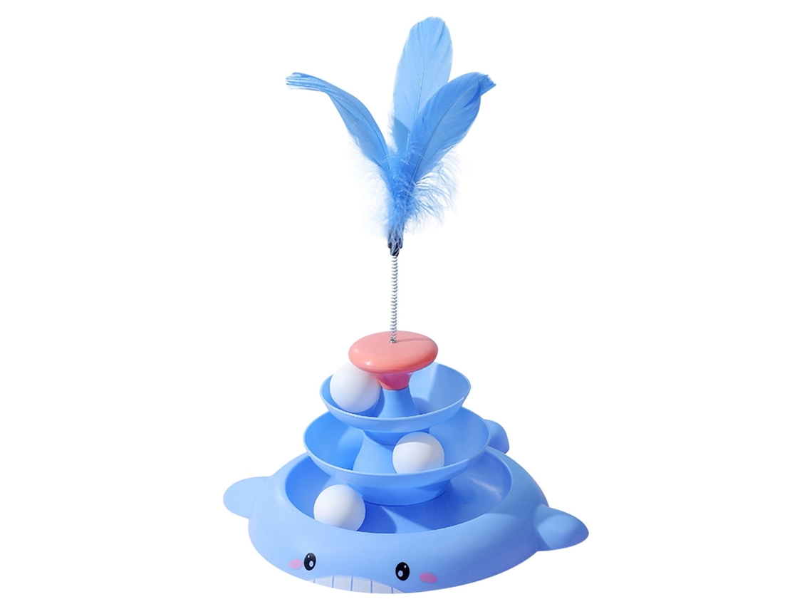 Brinquedo giratório para gatos com 3 níveis