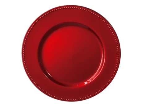 Pratos Marcadores My Dekor Vermelho Ø 33 CM (Conjunto 6)