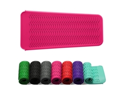 Pochete de Silicone Resistente Ao Calor para Prancha de Cabelo, Chapinha e Ferramentas Quentes (rosa)
