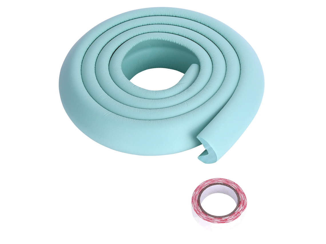 Mali tiras Anti impacto de Borracha para Cantos de Mesa 2m Proteção Bebê Toddler Verde
