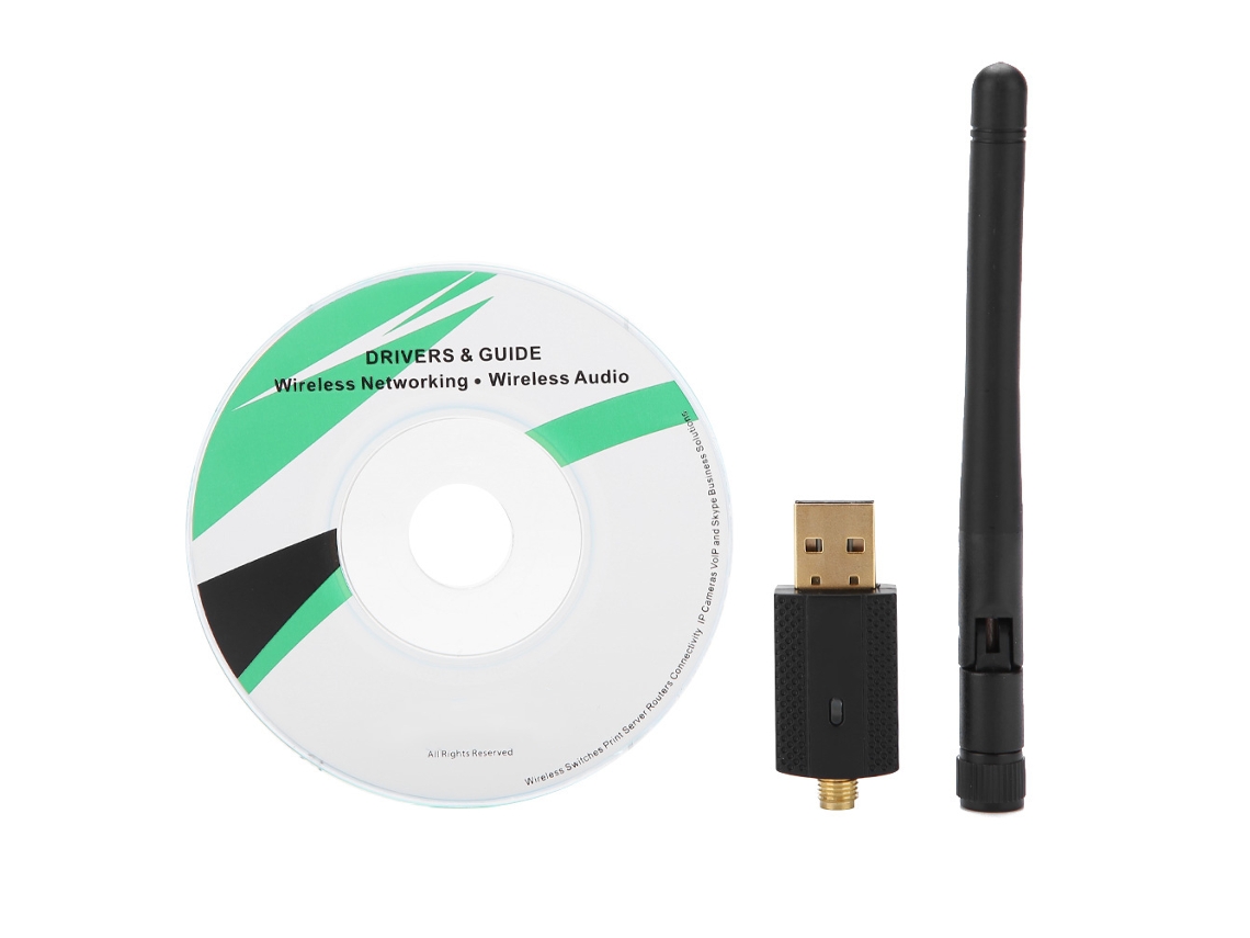 Adaptador Wifi Usb Com Antena Integrada Placa De Rede 300mbps Suporta Windows Xp Vista Win 7 Win8