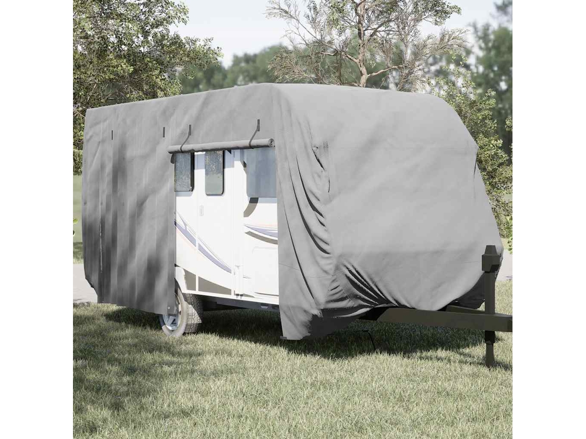Vidaxl Cobertura Caravana 610x250x220 Cm Tecido Não Tecido Cinzento