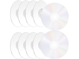 Conjunto 10 Discos Cd Transparentes Feitos Decoração Diy Pintura Escrita Quartos Eventos Festivos À Mão GOKOCO