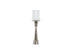 Castiçais Dkd Home Decor Prateado Alumínio Cristal 14 X 14 X 48 Cm