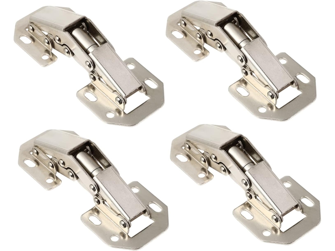 Conjunto De 4 Dobradiças Reforçadas Para Armários Cozinha, Fabricadas