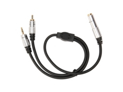 Cabo Rca 6,35mm Fêmea para 3,5mm Macho S/MARCA