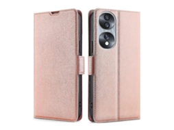 Capa De Couro Ultrafina Com Fecho Lateral E Aba Horizontal Para Honor 70.
