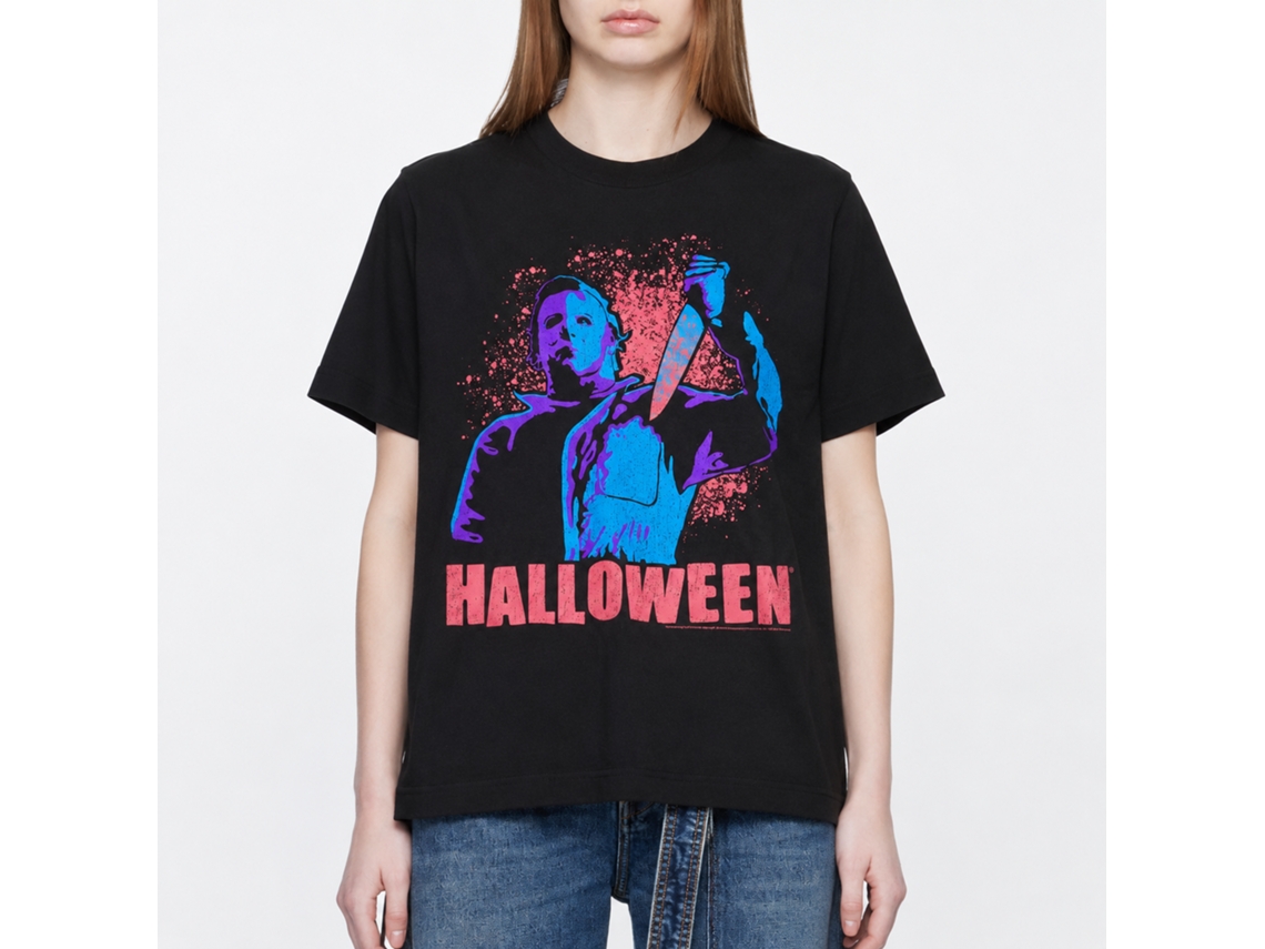 Rockinstone Halloween Movie 3c Halloween Black Adult T-shirt Size:l