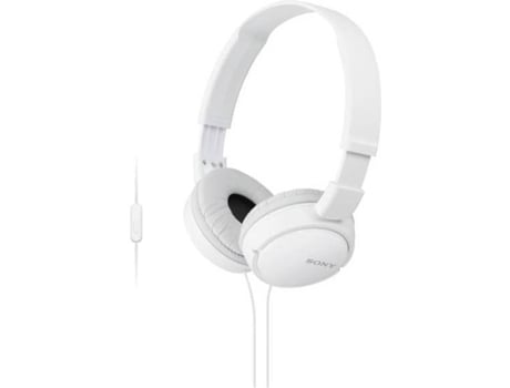 Auscultadores Com fio SONY MDR-ZX110 (On Ear - Microfone - Branco) — On Ear | Microfone | Atende chamadas