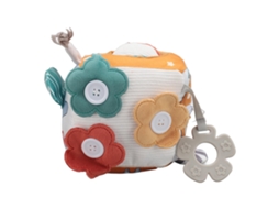 Mali brinquedo de Atividade com Dados de Tecido para Bebê com Espelho Som e Desenvolvimento de Habilidades Motoras