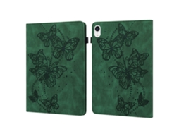 Capa Para Ipad Pro 11 2021/ipad Air 4 Com Estampa De Borboleta, Porta Cartões E Proteção Anti Queda, Verde Sziqiqi Tuotuo