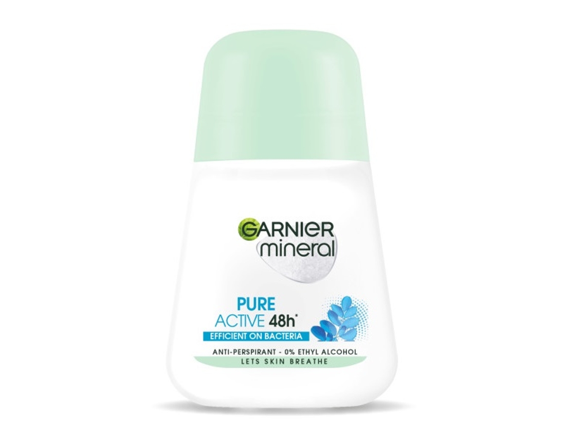 Antitranspirante Mineral Natural Garnier Pure Active Em Bastão, 50ml