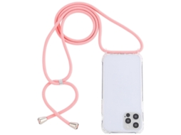 Lurelia Capa Com Cordão Iphone 15 Pro Acrílico Airbag Antichoque