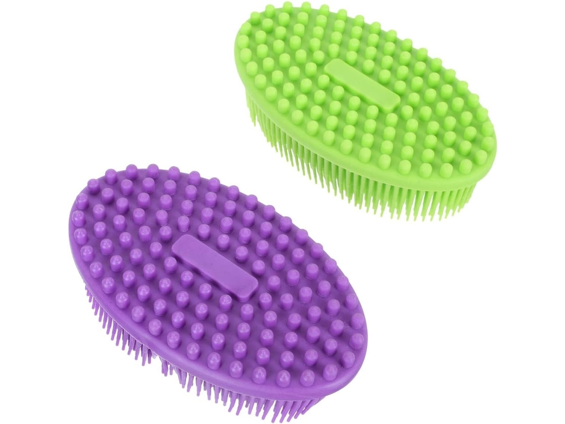 Lurelia Pack De 2 Escovas De Banho Para Bebé, Silicone Macio, Cerdas Macias E Massagem Suave, Uso Diário Prático