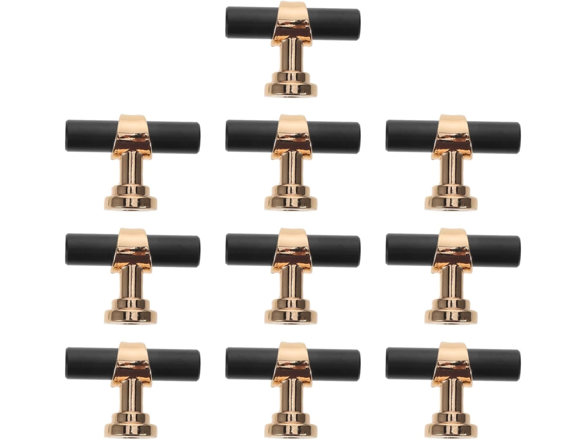 Puxadores Modernos Para Portas De Armários Em Liga Alumínio Dourado, Resistentes A Riscos, Com Design Em T Para Gavetas