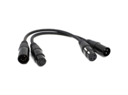 Cabo Lurelia XLR macho/fêmea de 3 pinos para DIN de 5 pinos, para microfones, PCs e computadores.
