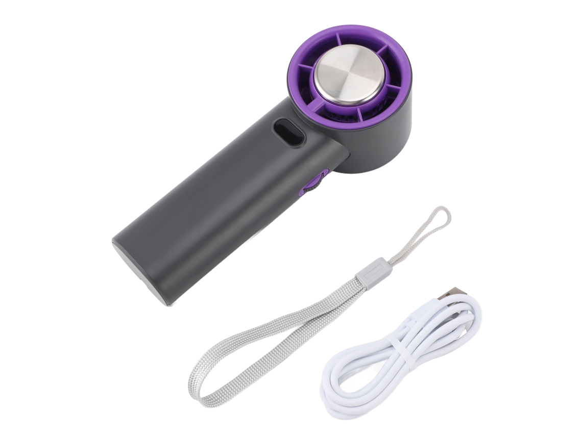Ventilador Portátil Usb Recarregável 3600mah Cinza