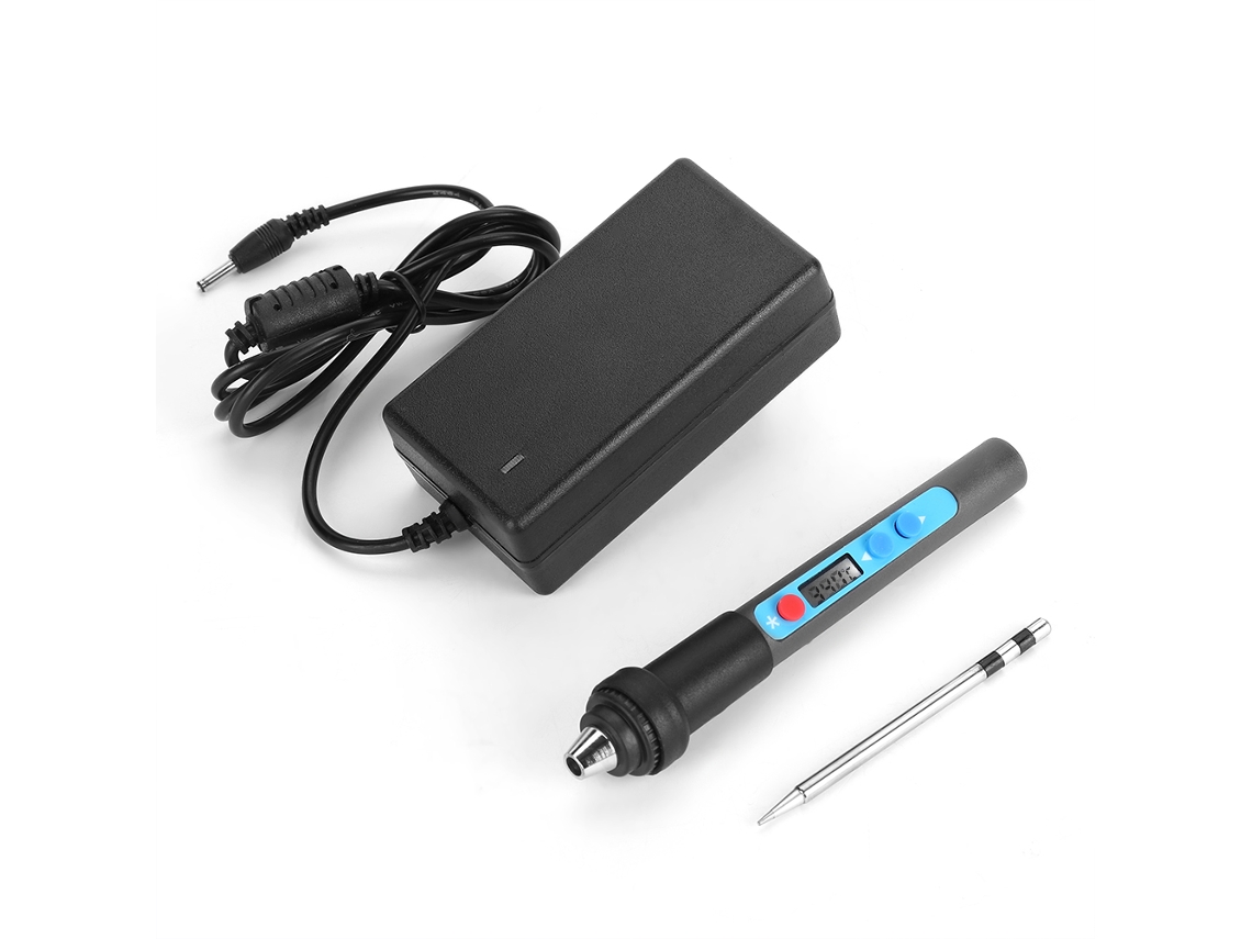 Orevant-soldador Eléctrico Led Sem Fio De 40w 12v Cc Com Temperatura Ajustável Digital