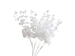 Flores Artificiais de Folhas de Dinheiro para Decoração de Casa e Casamento 45cm