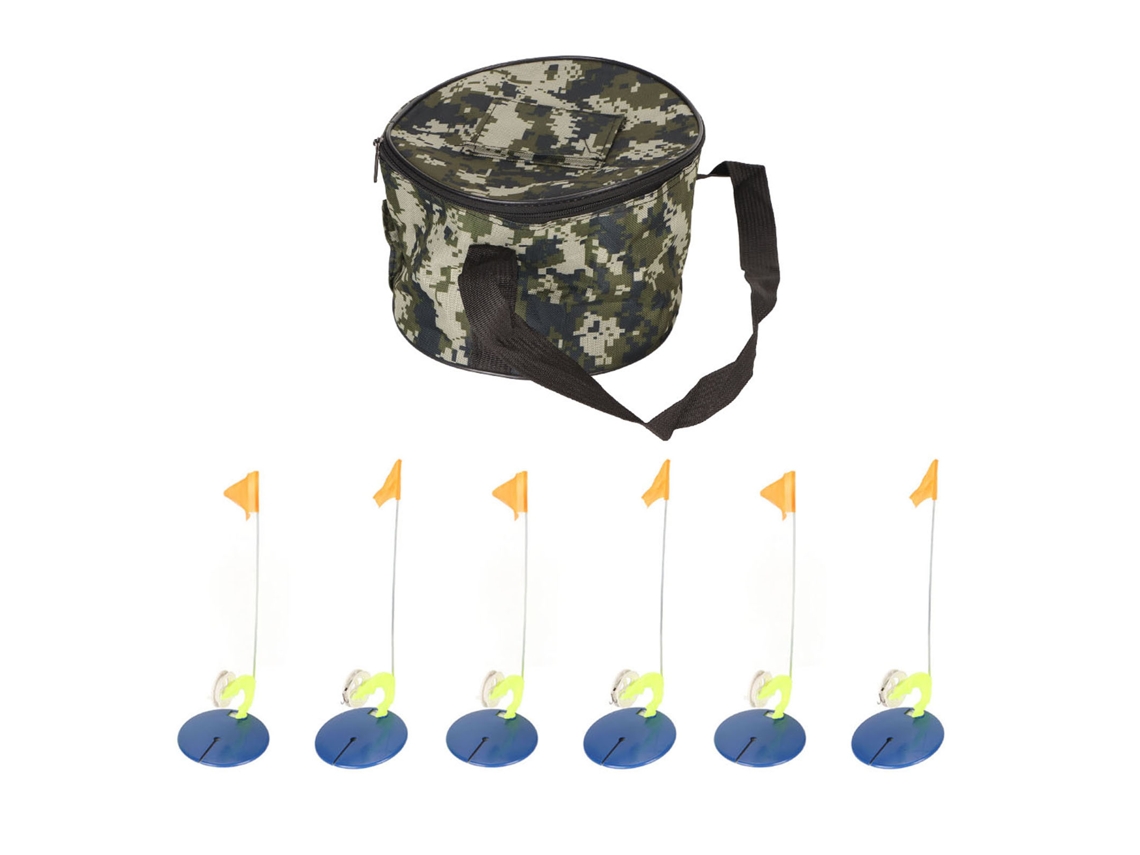 Kit Bandeira Pesca Gelo 6 Peças Portátil