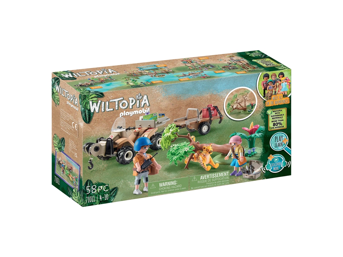 Quad Resgate De Animais Playmobil