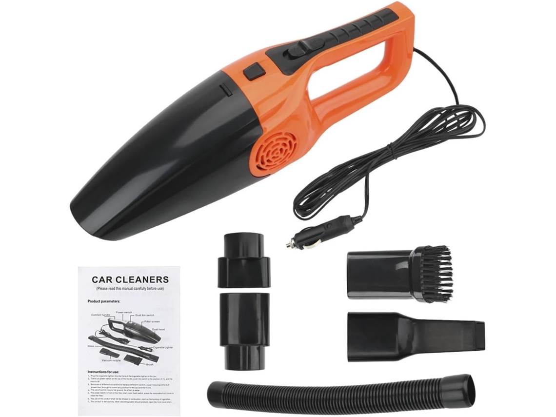 Aspirador De Pó Portátil Para Carro, 12v 120w, Dupla Função Seco E Úmido, Potente E Fácil De Manobrar, Com Forte Sucção