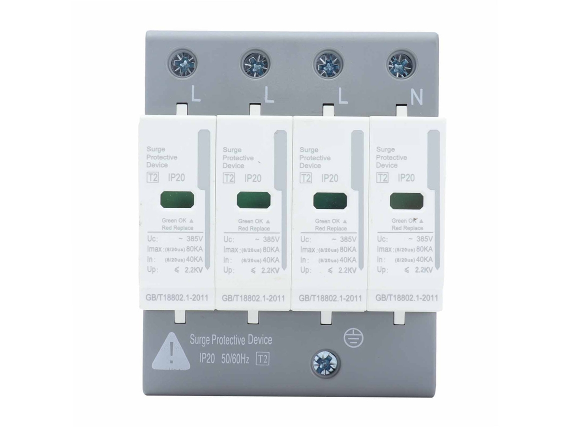 Dispositivo De Proteção Contra Surto Laxiscreed 4p, Capacidade De 80ka Para Segurança Elétrica