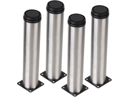 Peças De Pés Ajustáveis De Aço Inoxidável Para Móveis Armários Sofás Banheiro 50x180mm