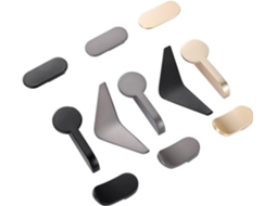 Fechadura Para Porta De Quarto, Puxador Criativo Para Gaveta, Dourado, Cinza E Preto, Com Formato Triangular, Ideal Para