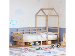 Sofá-cama Com Telhado 90x200 Cm Madeira De Pinho Maciça