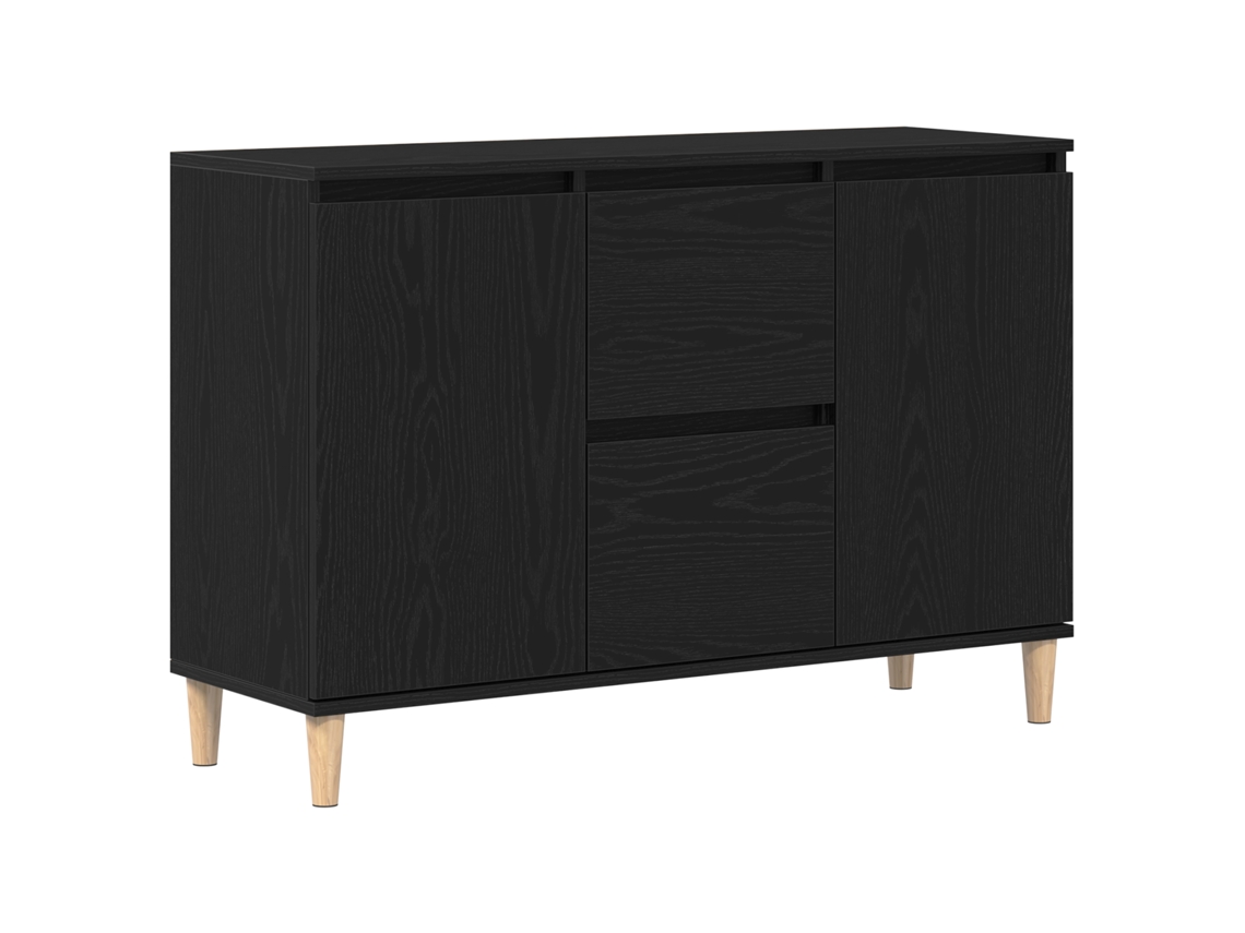 Conjunto 1 Estante De Armazenamento Vidaxl Preto Derivados De Madeira (102 X 35 X 60 Cm)