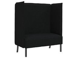 Maison Exclusive - Sofá De Encosto Alto 101cm Preto Tecido